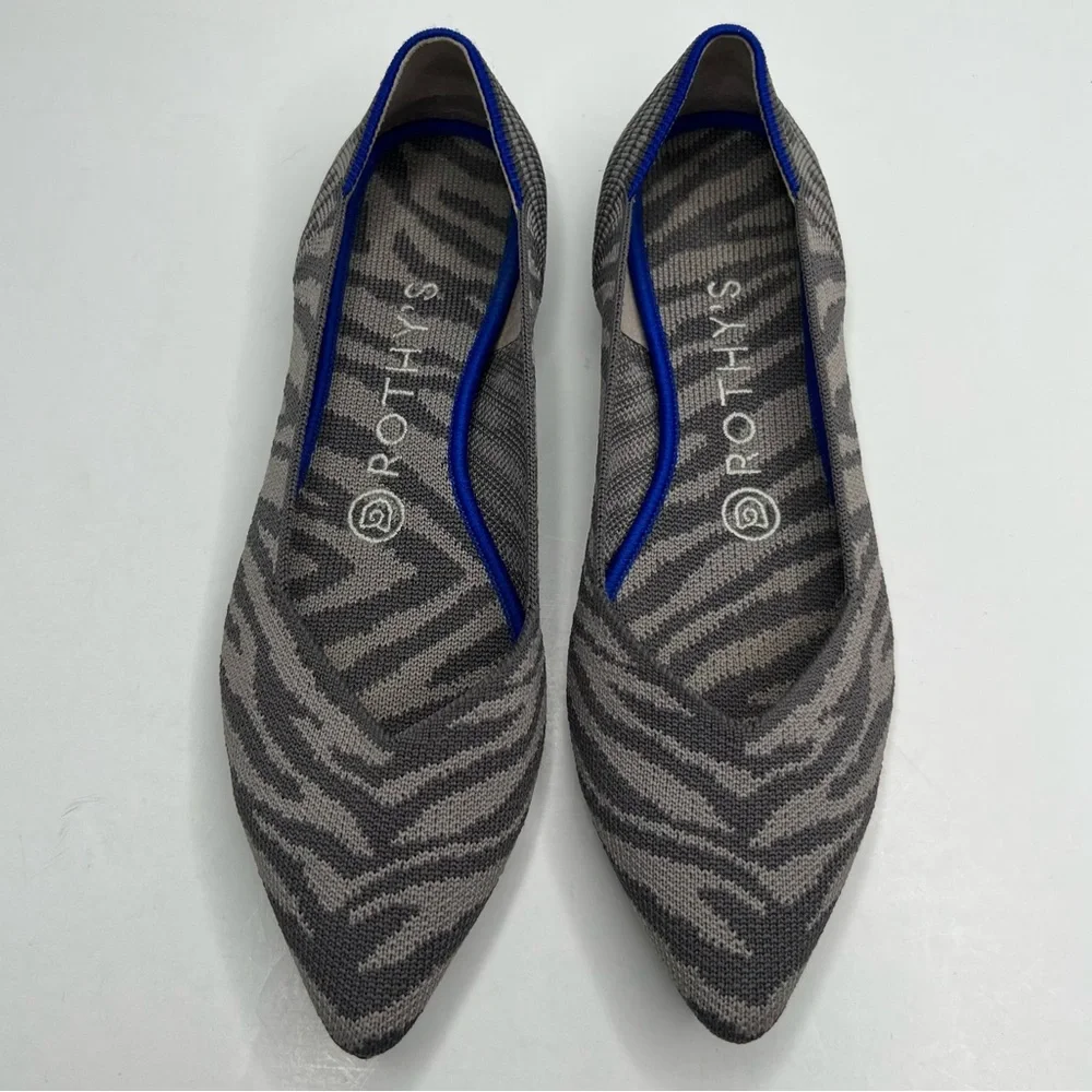 Rothy’s The Point Grey Zebra Size 7.5